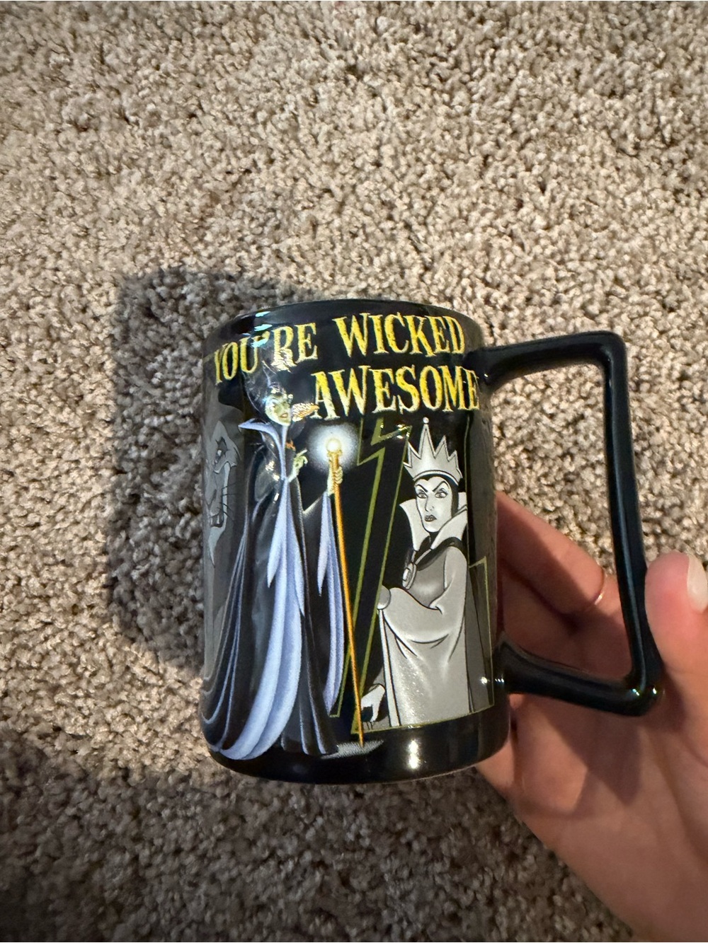 Disney Black Wicked Awesome Villains Ceramic Mug